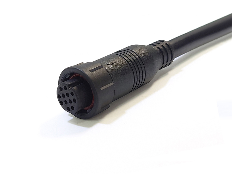 B SIZE CONNECTOR 12POS PLUG MARINE CABLE ASSEMBLY WATERPROOF IP67 BAYONET CONNECTION