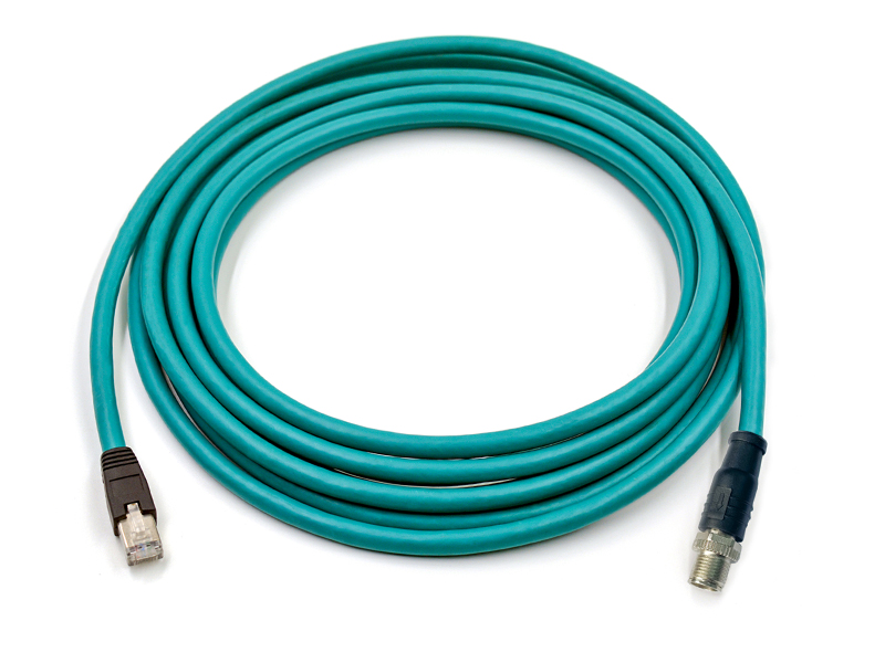 INDUSTRIAL CABLE ETHERNET M12 X CODE PLUG/RJ45 PLUG