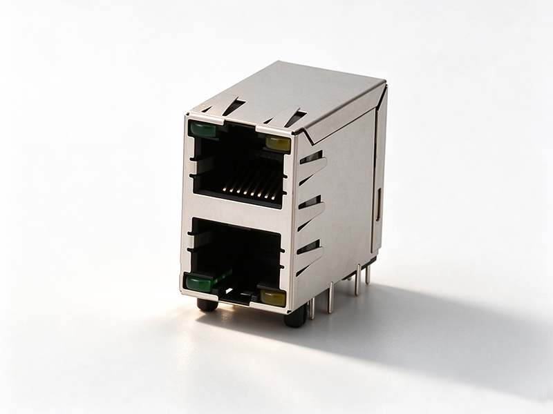 RJ45 JACK 1X2PORT SOCKET NETWORK INTERFACE I/O CONNECTOR DIP