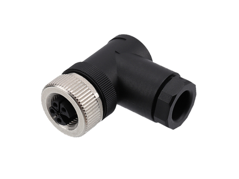 M12 POWER CONNECTOR K CODE FIELD INSTALLATION SOCKET ANGLE RIGHT