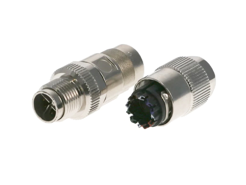 M12 X CODE IDC TERMINATION FAST CONNECTION METHOD CONNECTOR METAL SHIELD WATERPROOF CIRCULAR PLUG ETHERNET PROFINET