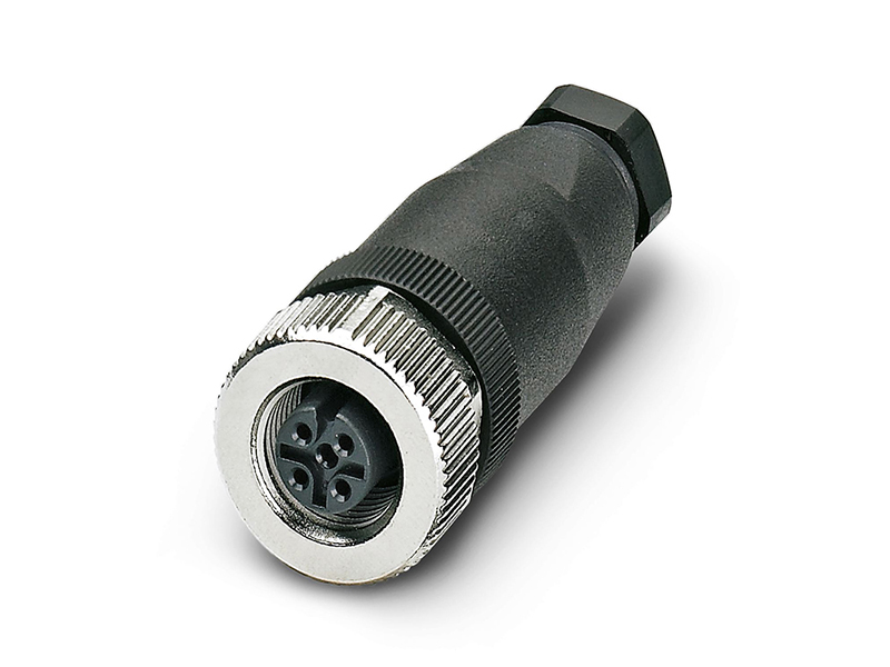 M12 CONNECTOR A CODE FIELD INSTALLATION 5PIN SOCKET STRAIGHT