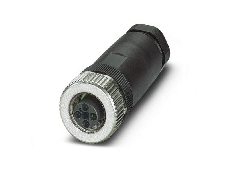 M12 POWER CONNECTOR T CODE FIELD INSTALLATION SOCKET STRAIGHT