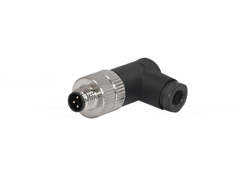 M8 SENSOR CONNECTOR FIELD INSTALLATION 3PIN PLUG ANGLE RIGHT