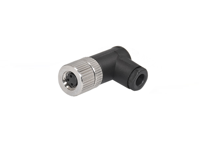 M8 SENSOR CONNECTOR FIELD INSTALLATION 3PIN SOCKET ANGLE RIGHT