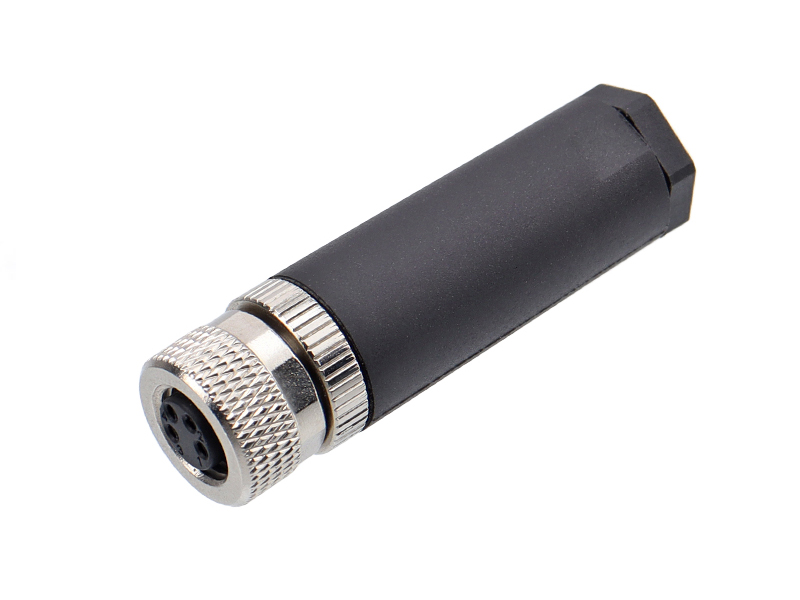 M8 SENSOR CONNECTOR SOCKET FIELD INSTALLATION 4PIN FEMALE SOLDER PINS STRAIGHT